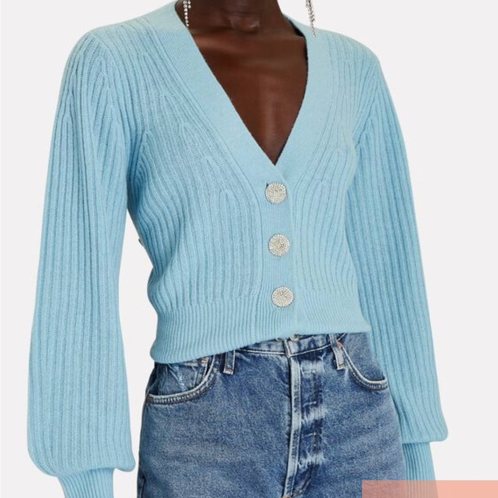 Amelia Crystal Button Cardigan